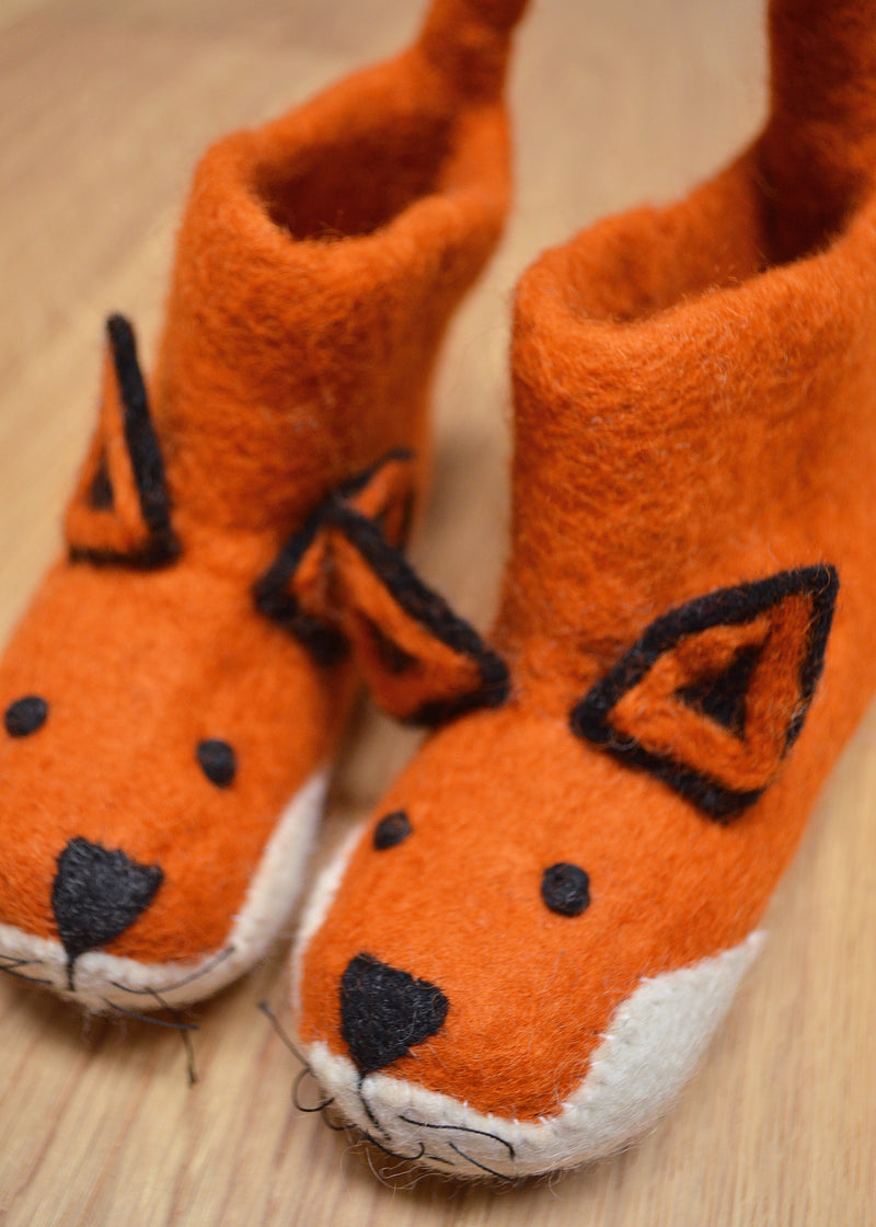 Foxy Felt Booties