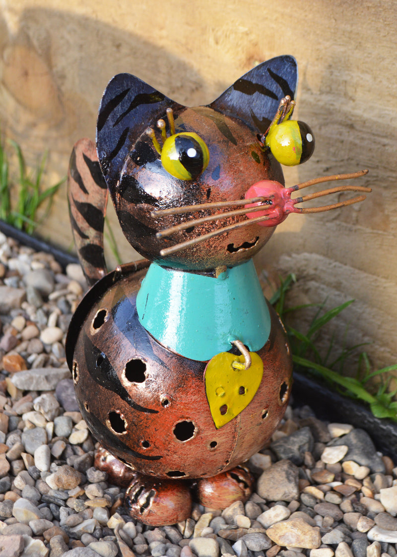 Cat Metal Tea Light Holder