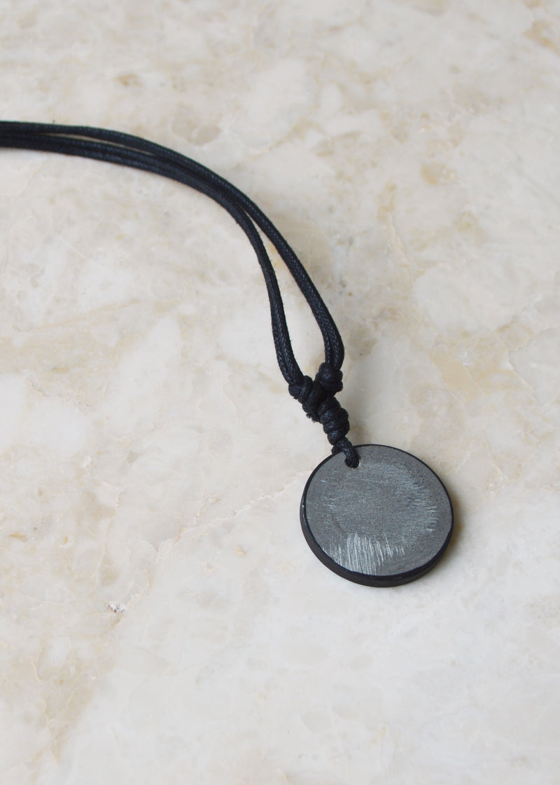 Om Carved Stone Necklace