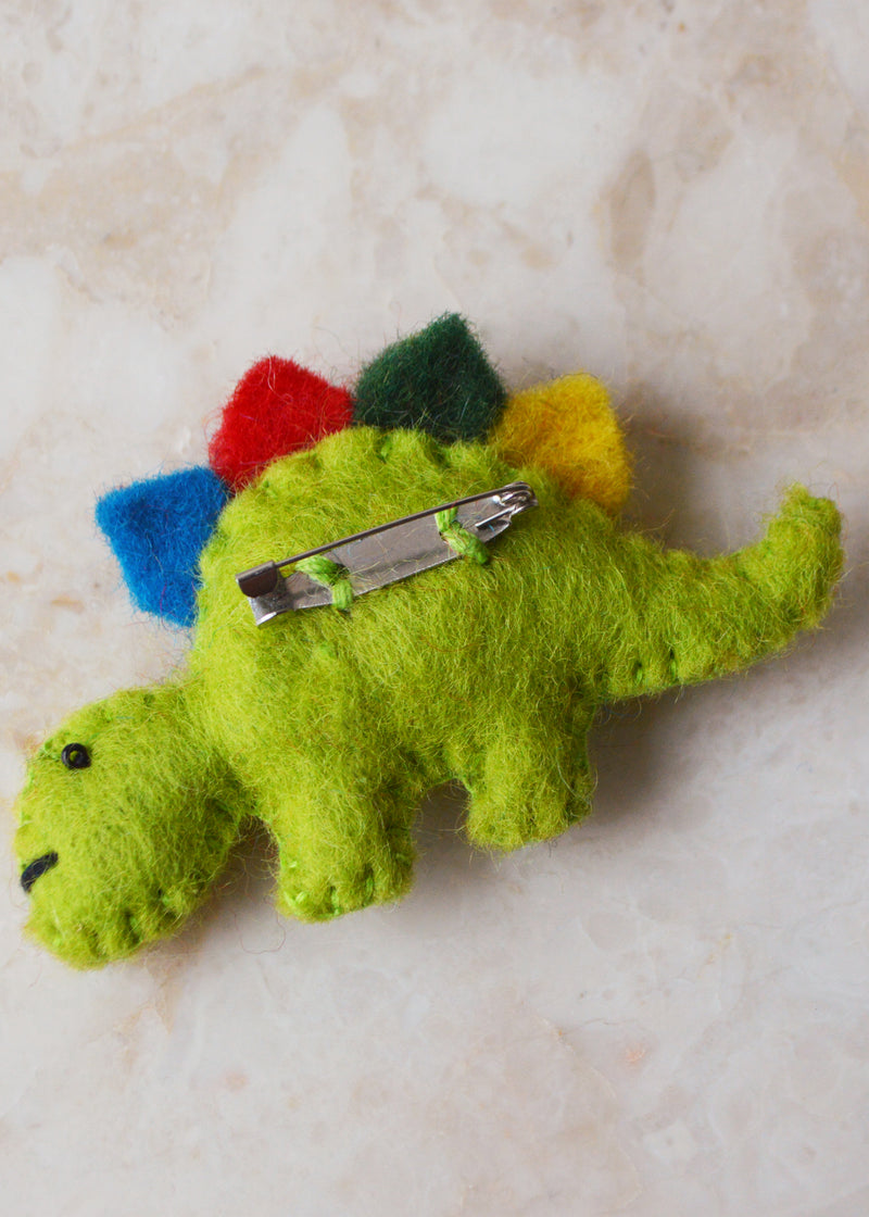 Stegosaurus Brooch