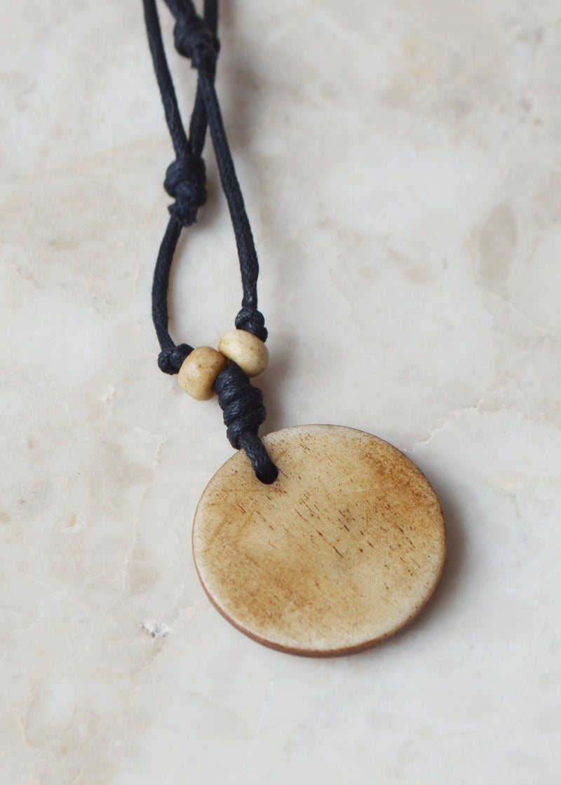Tibetan Knot Bone Necklace