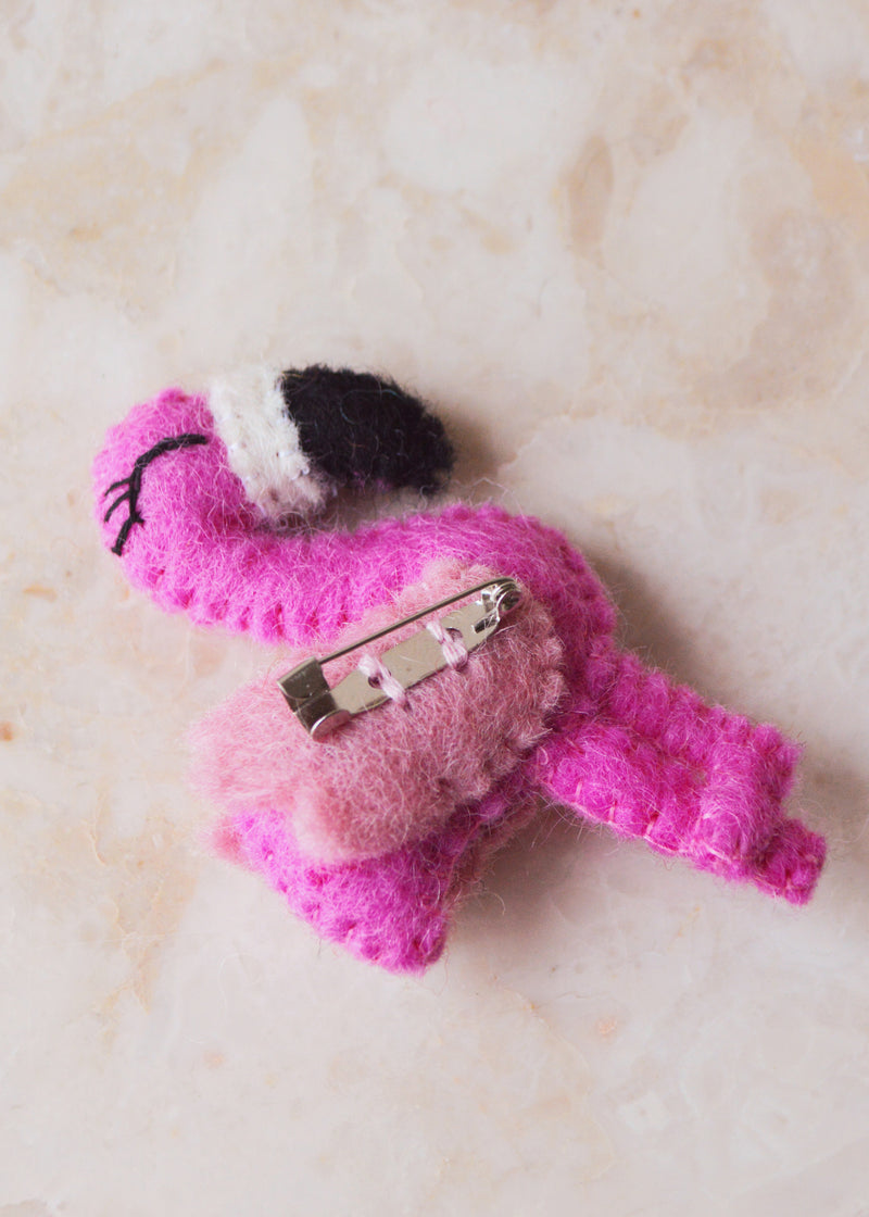 Flamingo Brooch