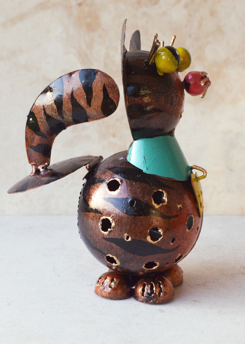 Cat Metal Tea Light Holder