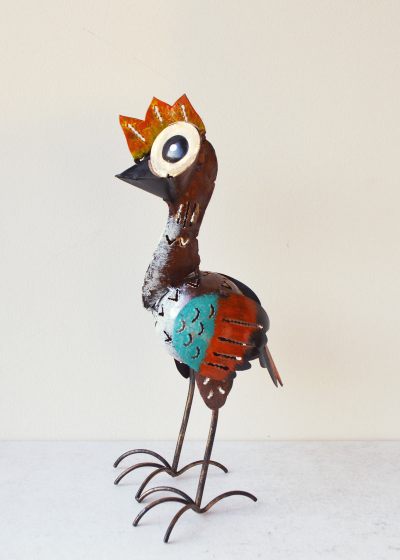 Earthy Metal Emu Ornament