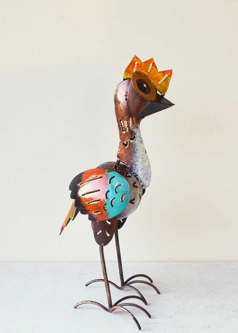 Earthy Metal Emu Ornament