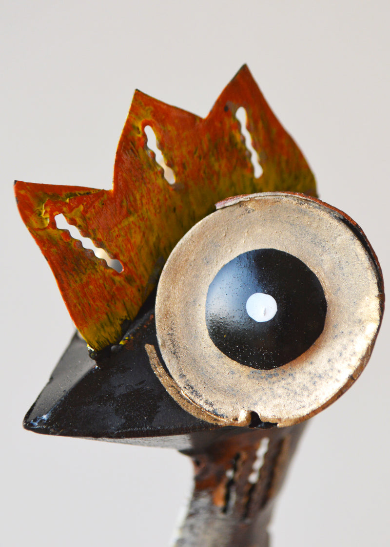 Earthy Metal Emu Ornament