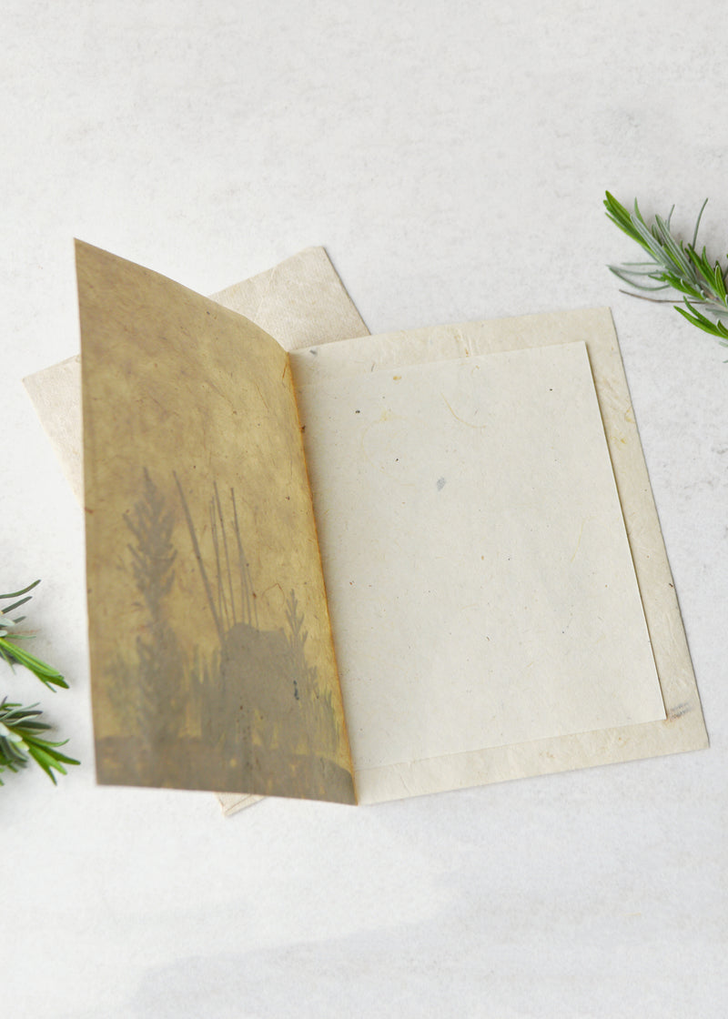 Dried Leaves Animal Gift Card