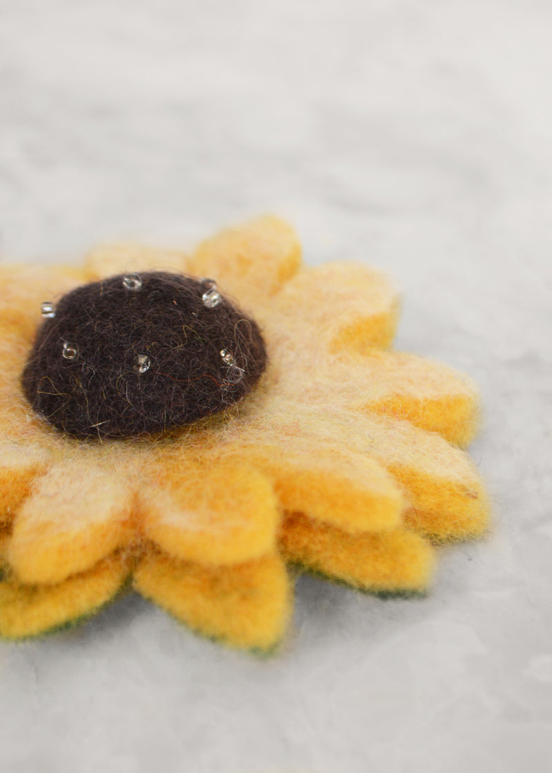 Sunflower Brooch
