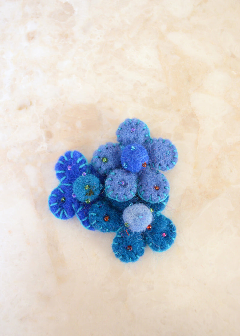 Triple Flower Brooch