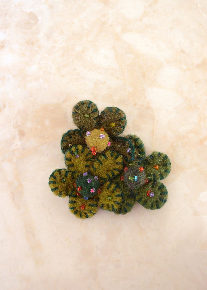 Triple Flower Brooch