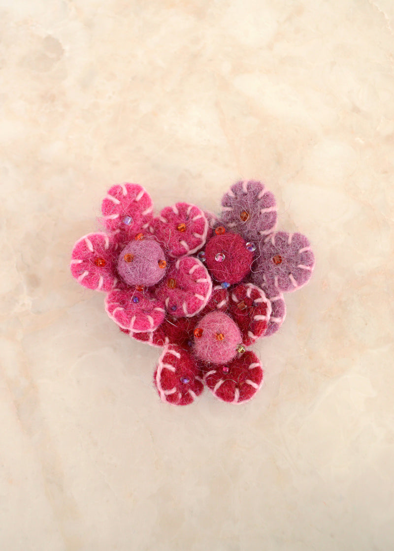 Triple Flower Brooch