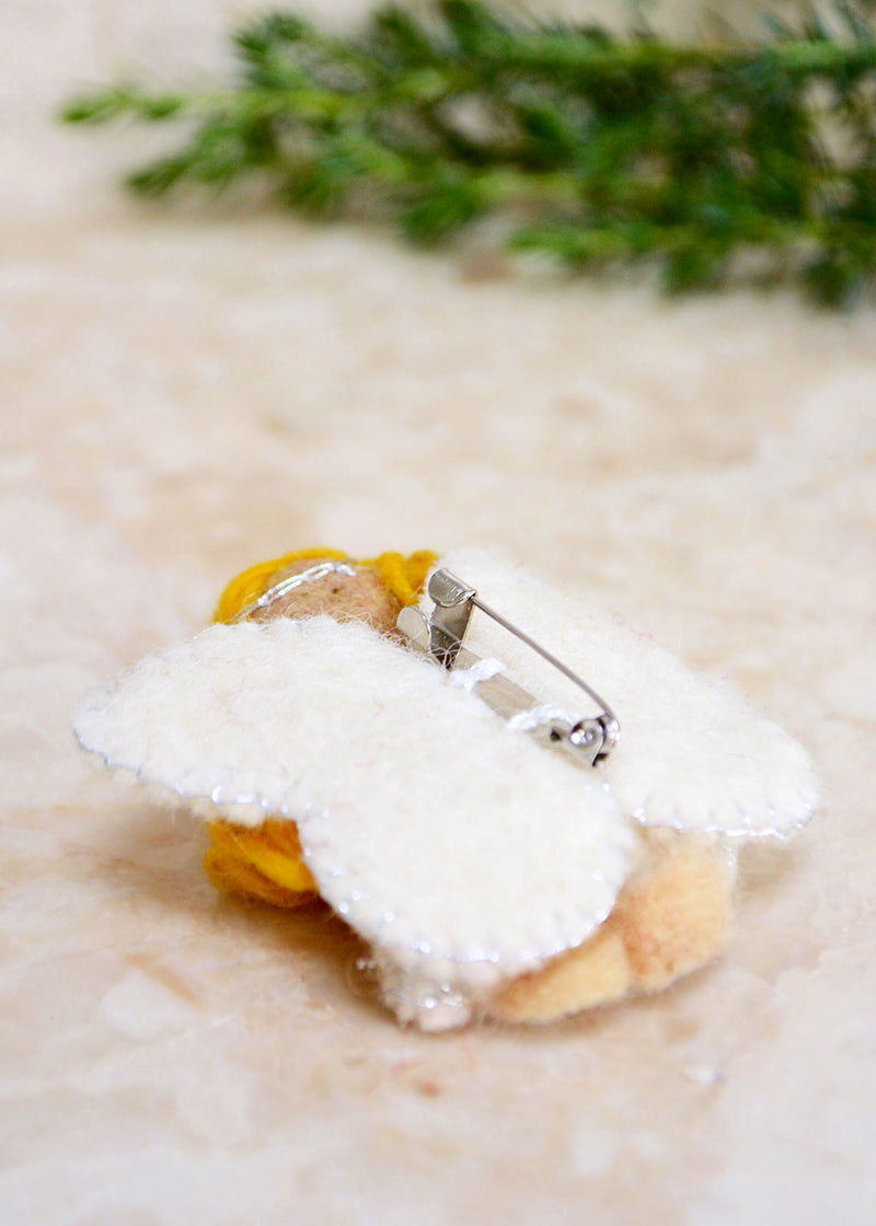 Angel Felt Brooch