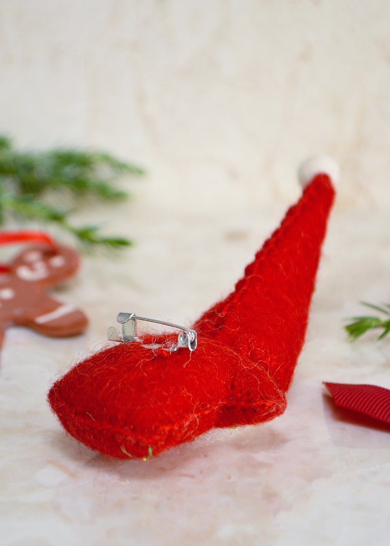 Santa Felt Brooch