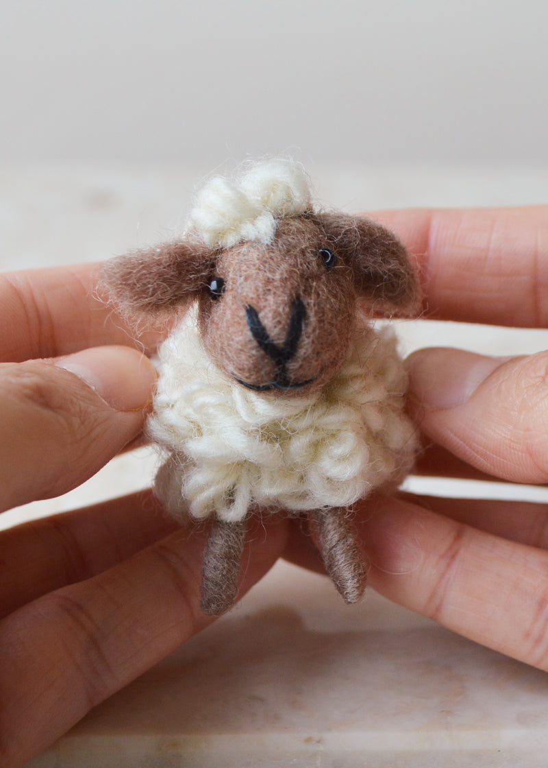 Small Felt Sheep Ornament