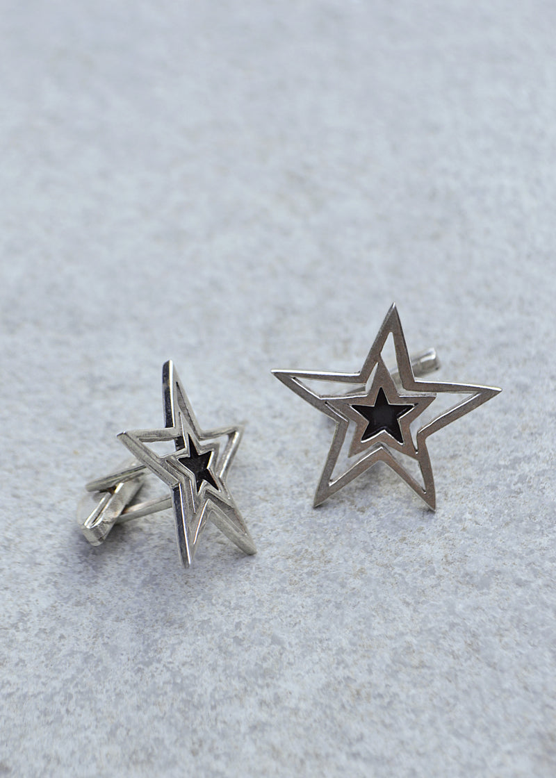 Silver Star Cufflinks