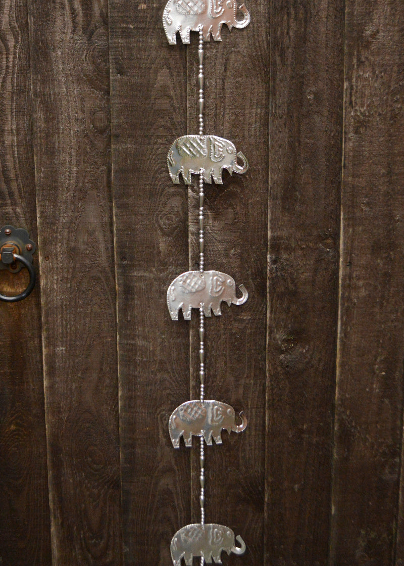 Silver Elephant Beaded Hanger
