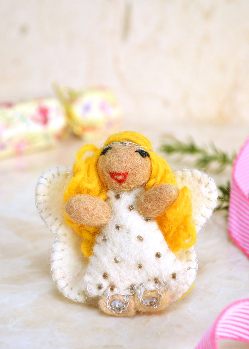 Angel Felt Brooch