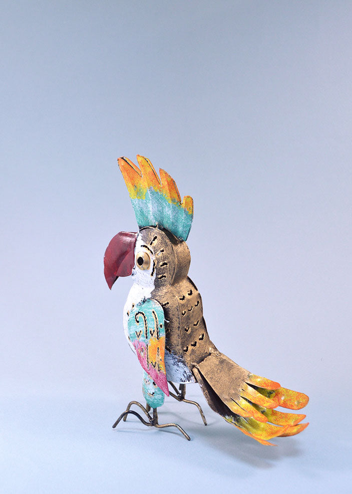 Small Parrot Metal Ornament