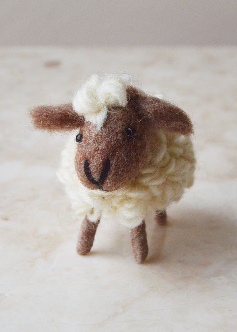 Small Felt Sheep Ornament
